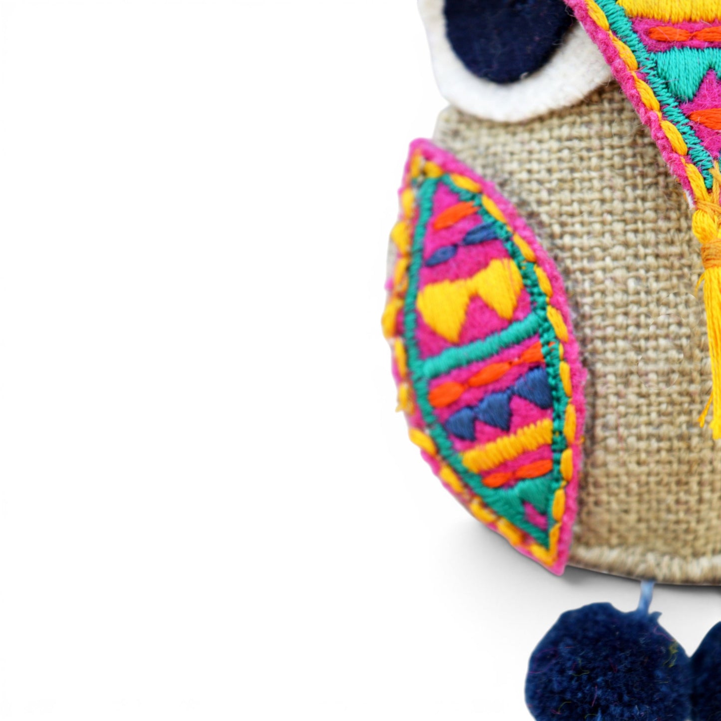Multicolour Owl Handmade Boho Tassel Charm – Key Ring, Bag Charm & Belt Accessory - Vliving
