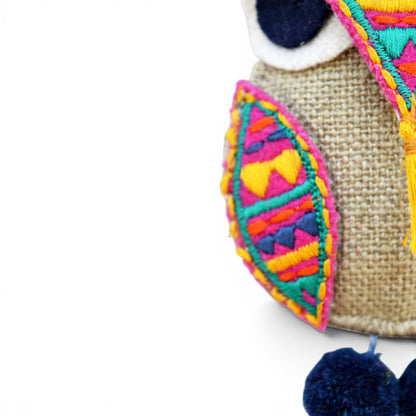 Multicolour Owl Handmade Boho Tassel Charm – Key Ring, Bag Charm & Belt Accessory - Vliving