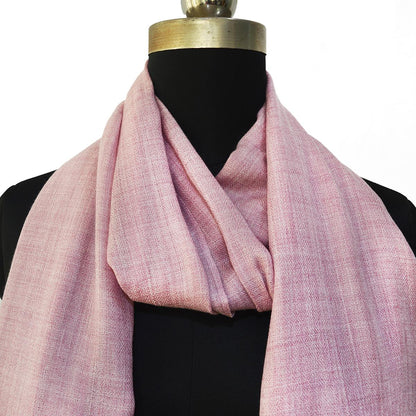 BLUSH fine wool scarf women, solid colour, reversible, fashion shawl or stole or wrap, gift for women