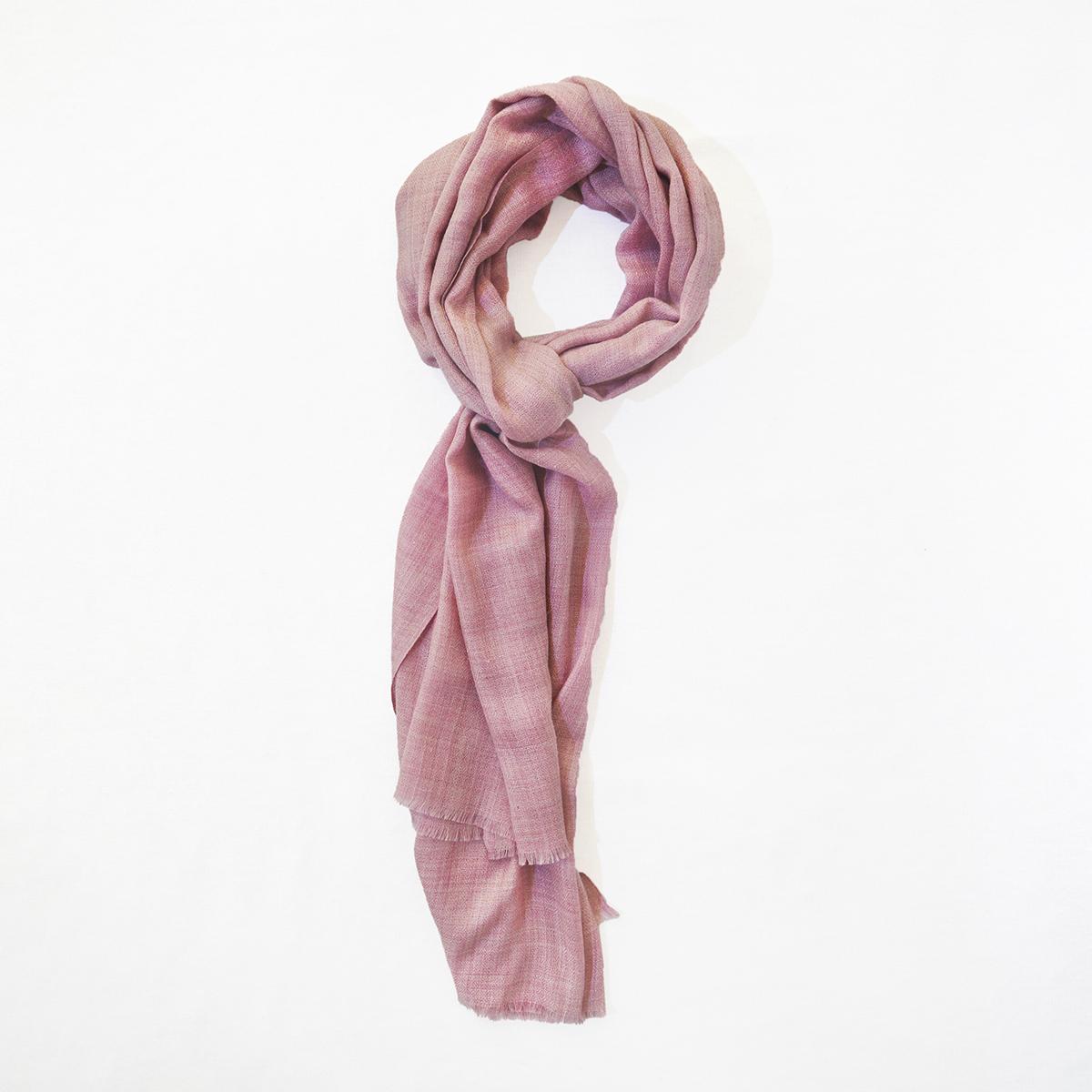 BLUSH fine wool scarf women, solid colour, reversible, fashion shawl or stole or wrap, gift for women