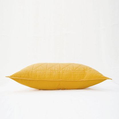 MUSTARD cotton Quilted pillow case, Sizes available
