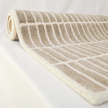 Carpet - Trellis, wool and viscose blend, sizes available - Vliving
