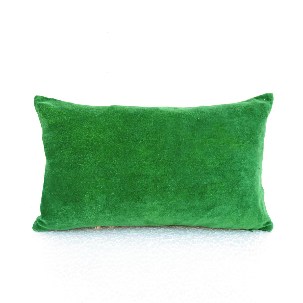 Christmas linen pillow cover, Christmas tree, velvet applique, cowri cushion cover