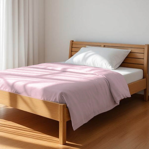 BLUSH PINK - Solid colour soft Cotton three layer dohar, sizes available