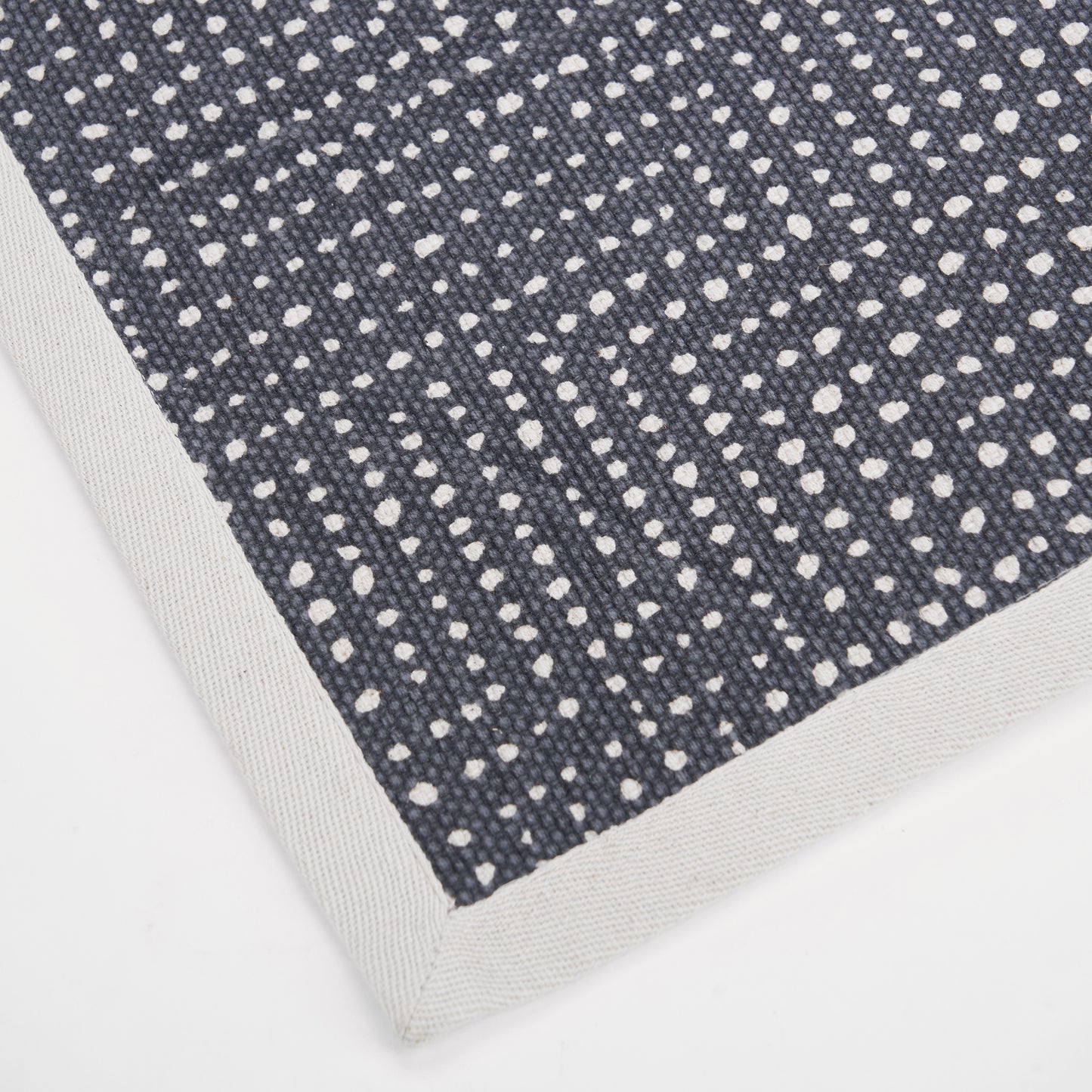 MODERN RETRO - Grey Cotton rug, Dot print, 100% cotton, rugs, sizes available