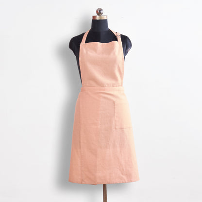 AMOUR APRON - Solid Blush linen fabric, size 27"X 35"