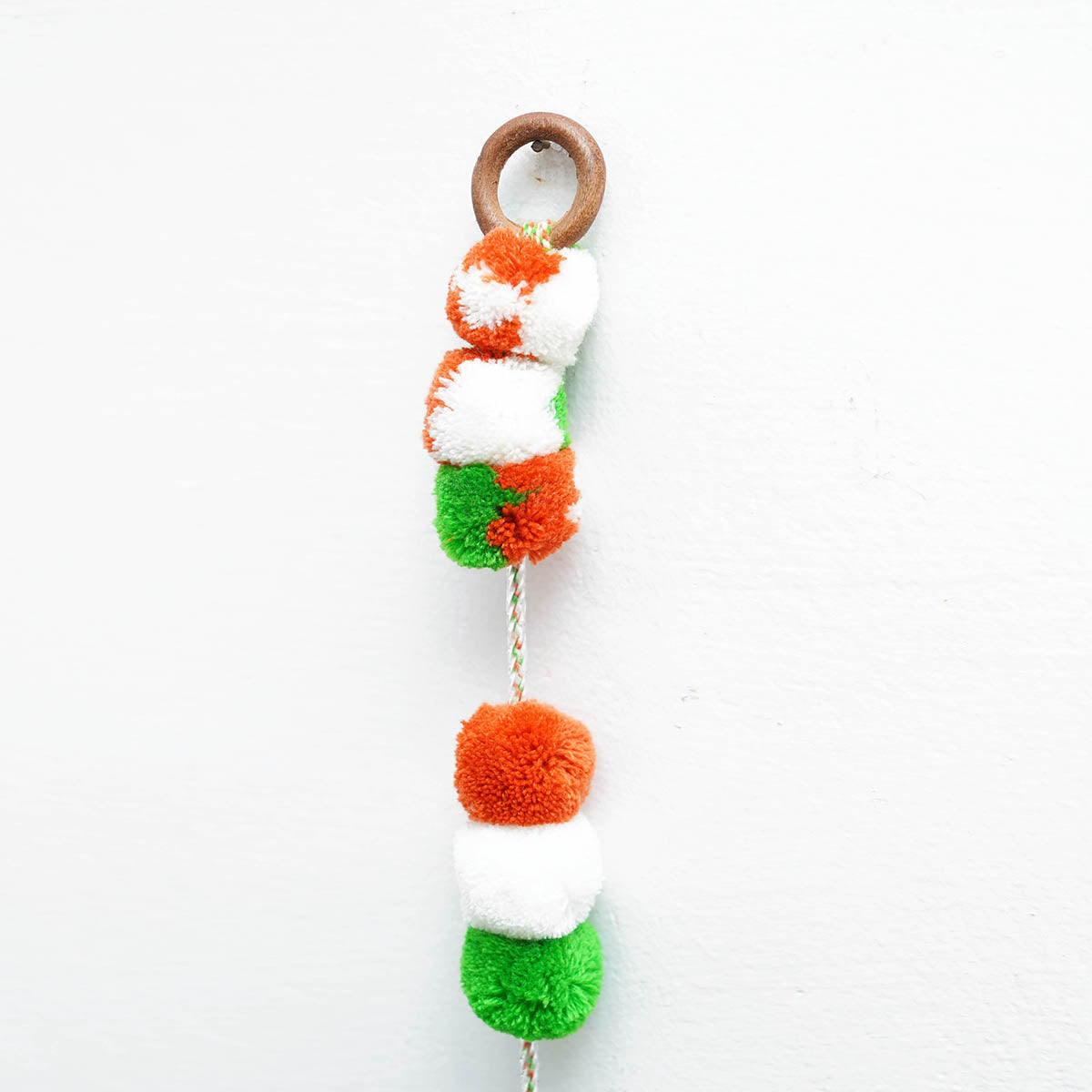 Tricolour pompom garland