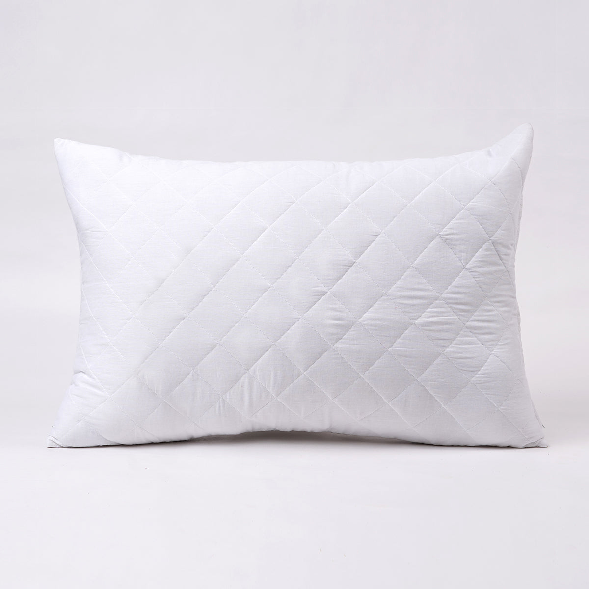 White quilted cotton PIllow protectors with zipper closure, all sizes available