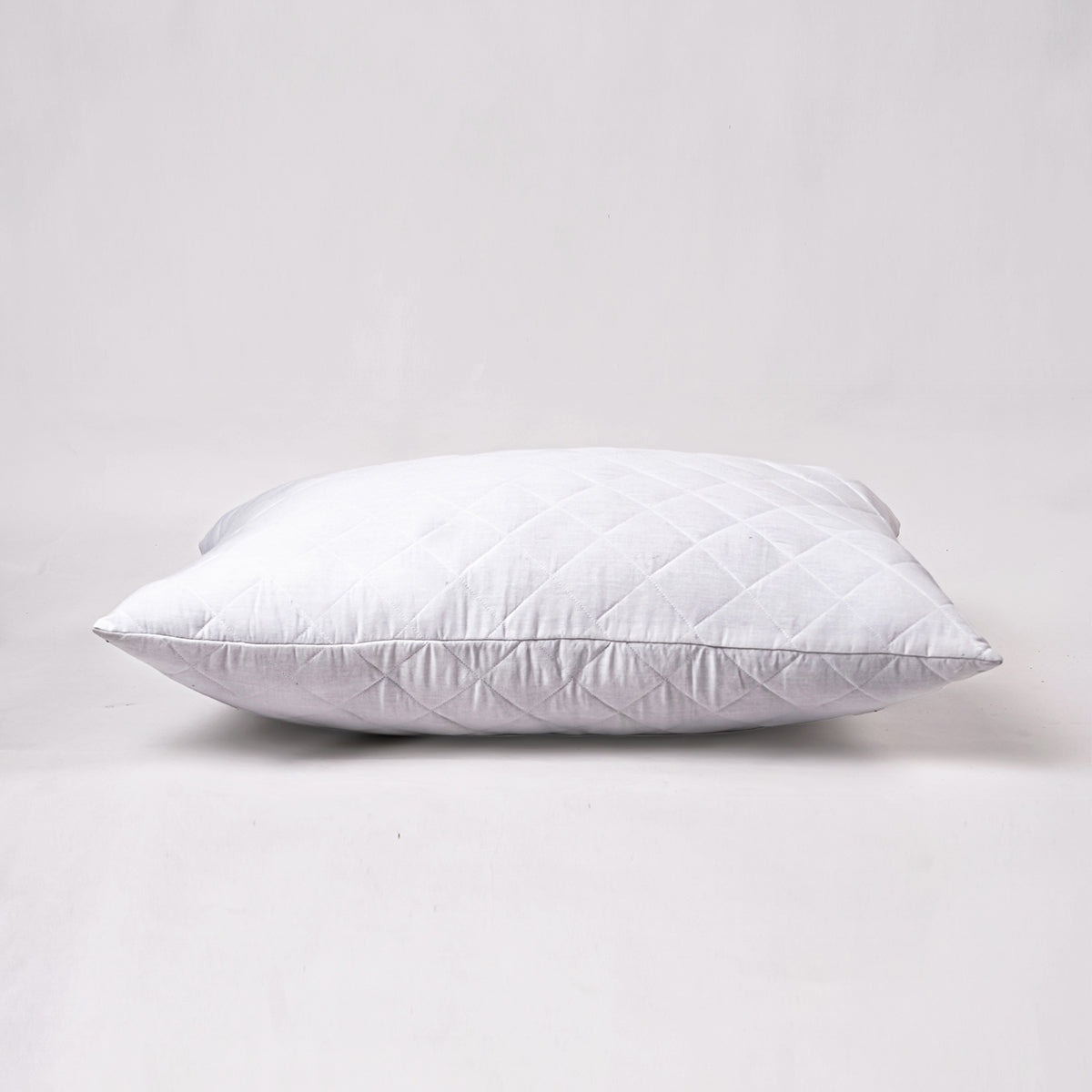 White quilted cotton PIllow protectors with zipper closure, all sizes available