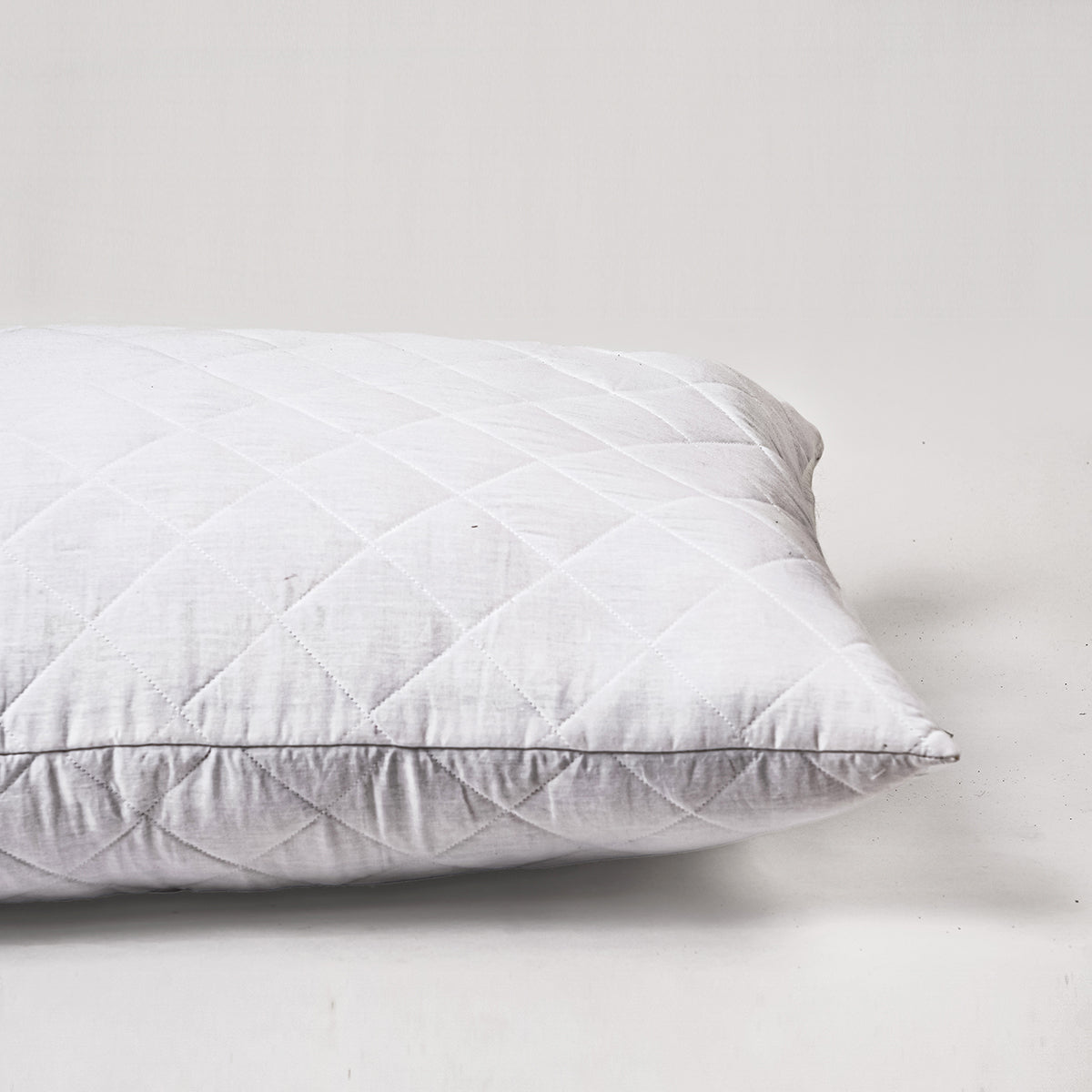 White quilted cotton PIllow protectors with zipper closure, all sizes available