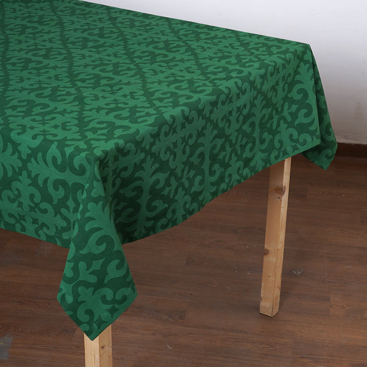 Tropical Green table cloth, moroccan print on 100% cotton, sizes available