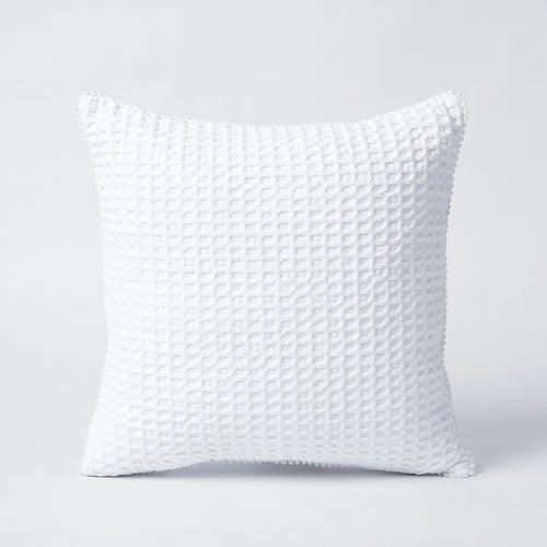 White Waffle Cushion cover and Pillow cases, sizes available