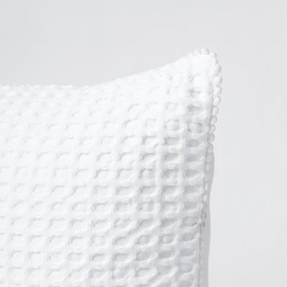 NATURAL - White Waffle Cushion cover and Pillow cases, sizes available