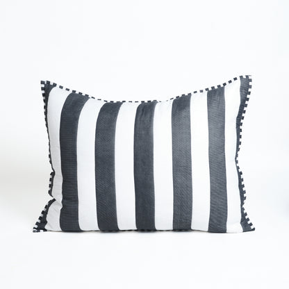 Black and White Stripe Cotton Quilt Set | Stripe Pattern Quilting