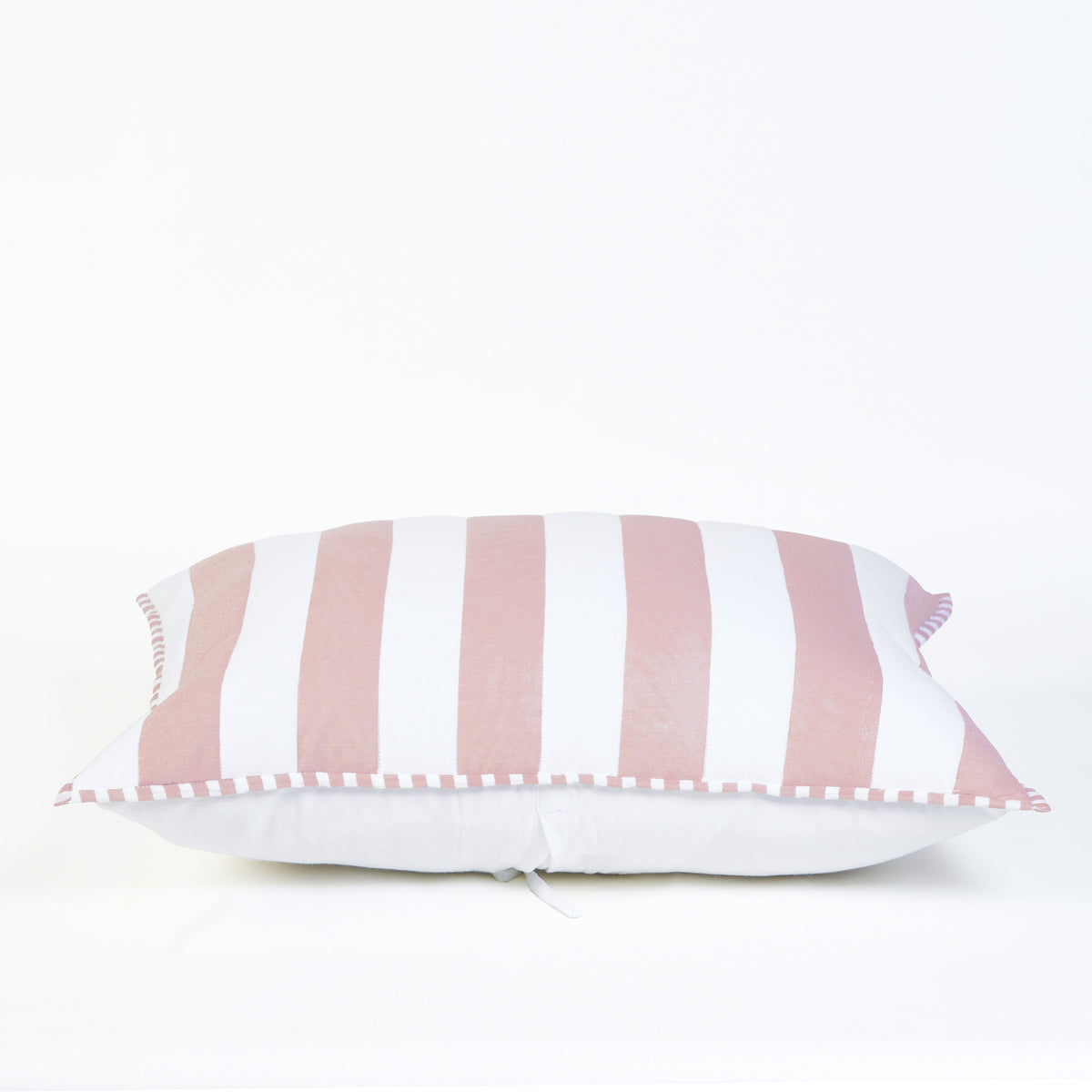 Old Rose and White Stripe Cotton Quilt Set | Stripe Pattern Quilting