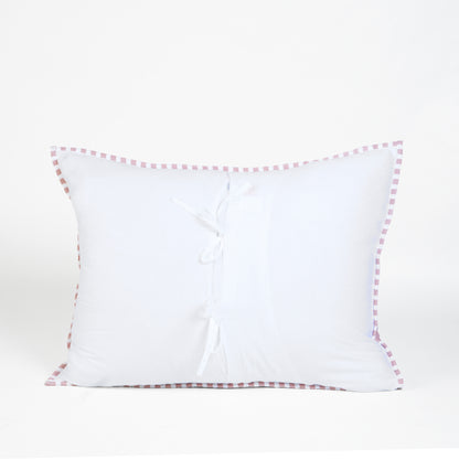Old Rose and White Stripe Cotton Quilt Set | Stripe Pattern Quilting