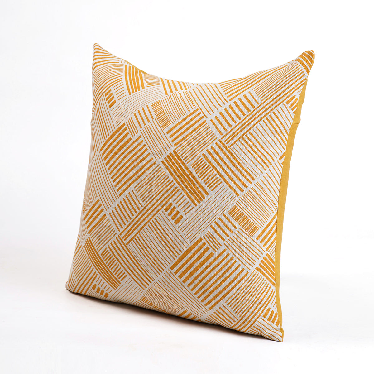 MODERN RETRO - Mustard Yellow throw pillow cover, geometrical print, cotton pillow, sizes available