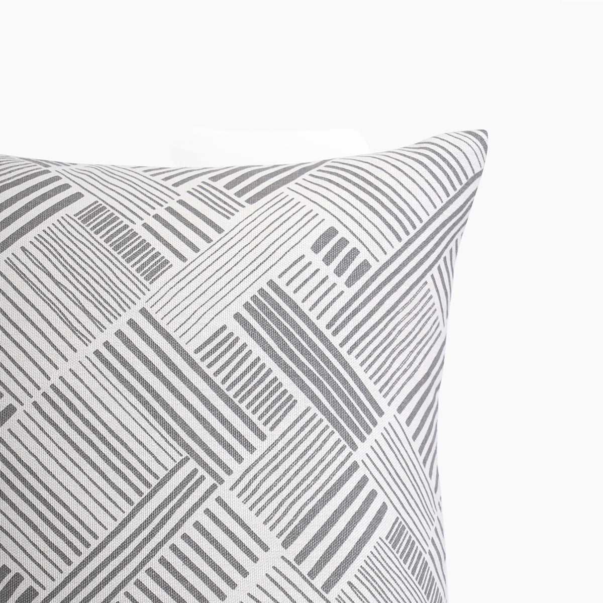 MODERN RETRO - Grey throw pillow cover, geometrical print, cotton pillow, sizes available