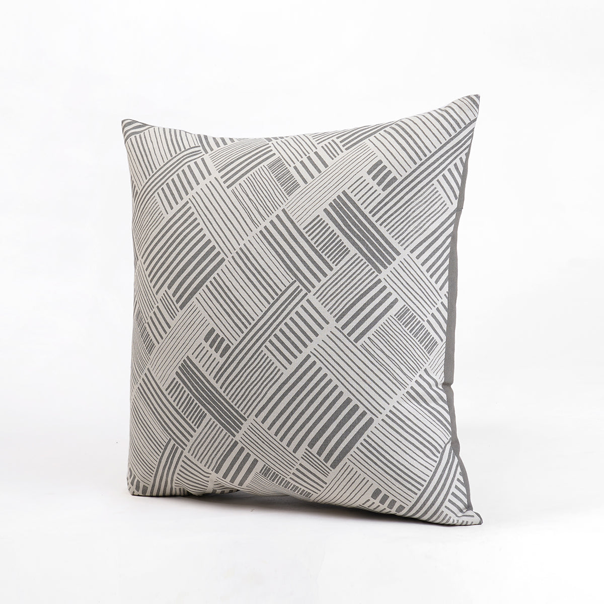 MODERN RETRO - Grey throw pillow cover, geometrical print, cotton pillow, sizes available