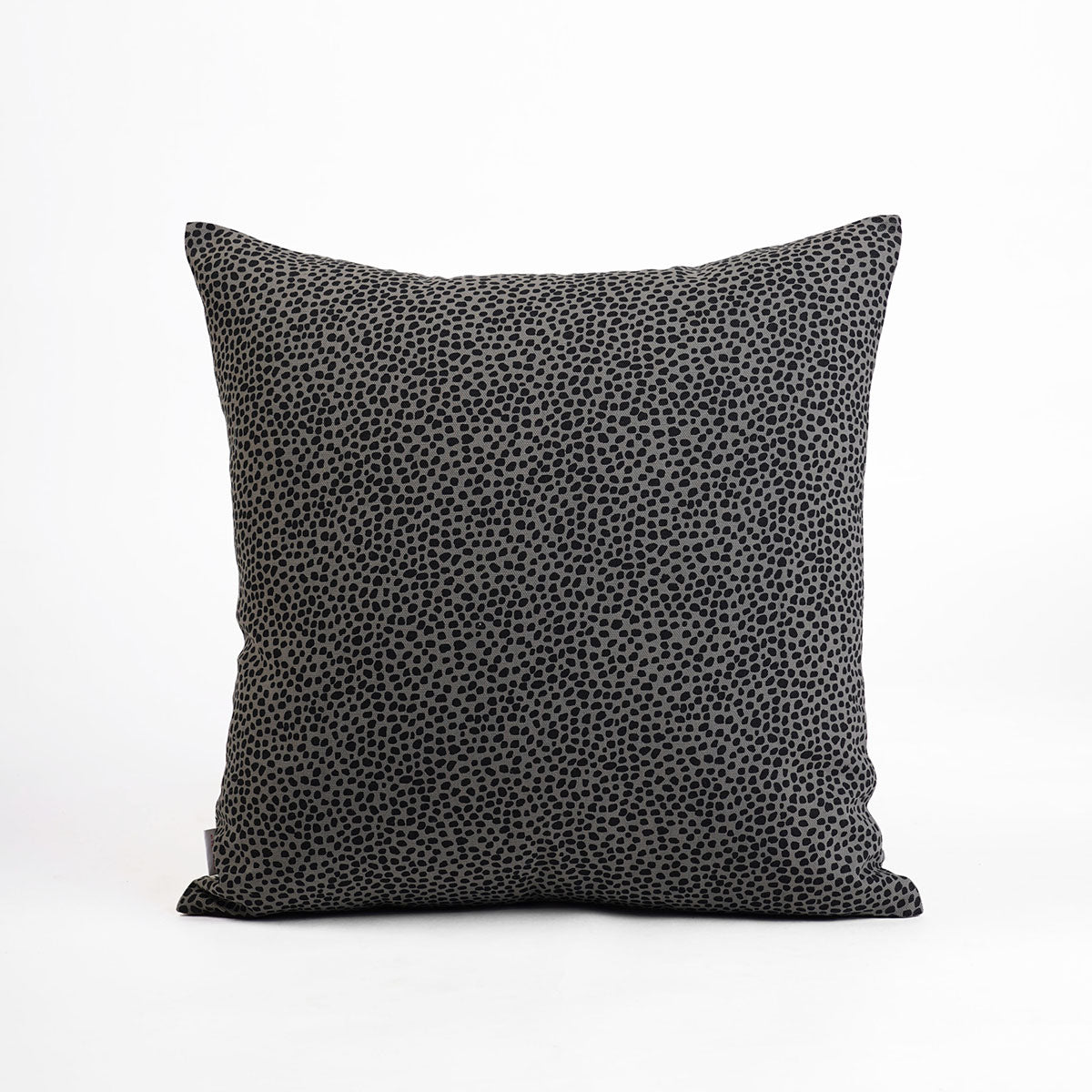 MODERN RETRO - Grey reversible cotton throw pillow cover, leaf print, sizes available.