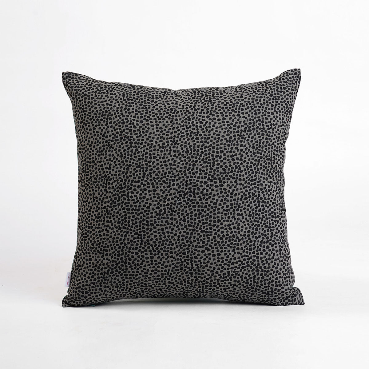 MODERN RETRO - Aqua green &amp; charcoal grey reversible throw pillow cover, dot print, cotton pillow, sizes available.