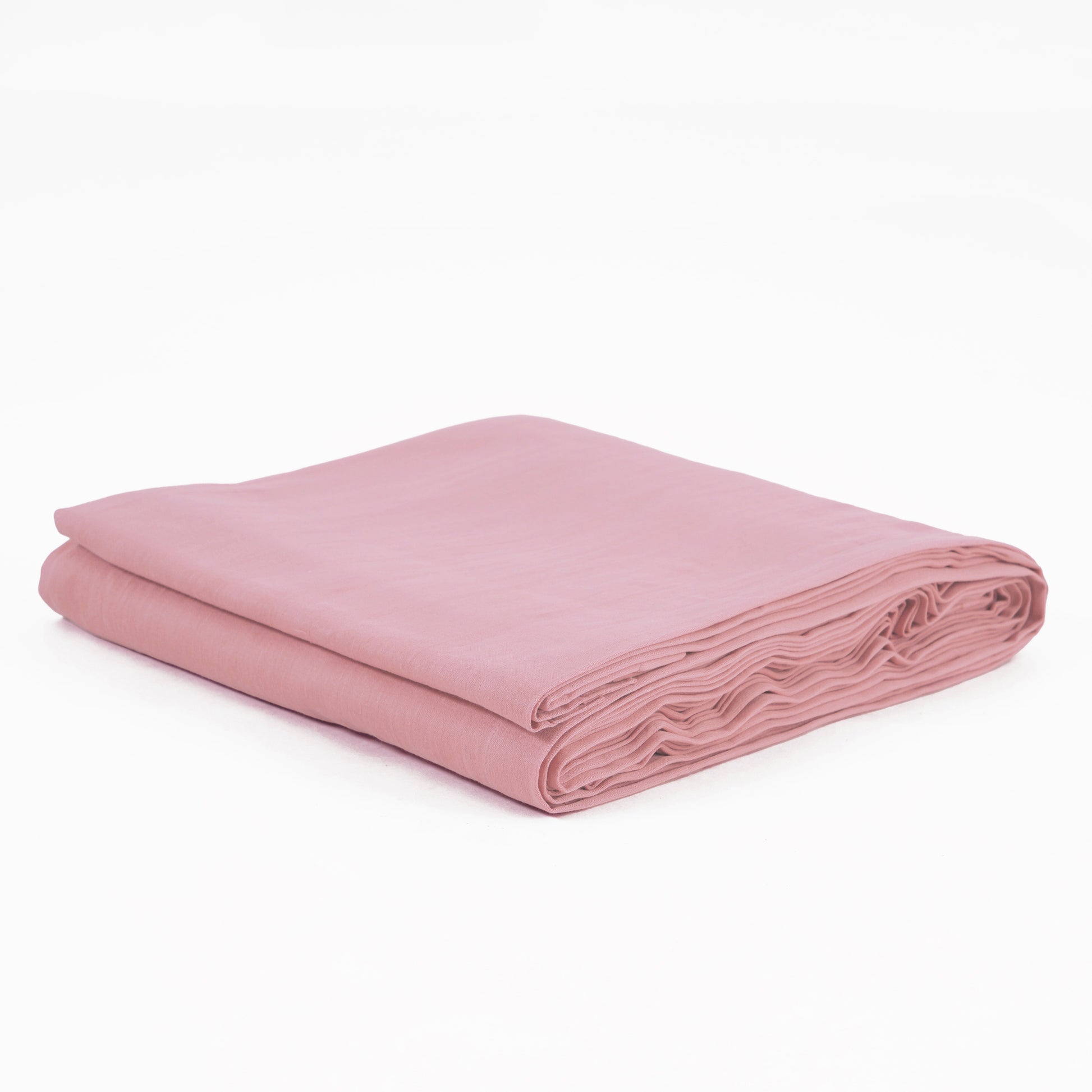 OLD ROSE 300TC flat sheet set, premium pure cotton satin - Vliving