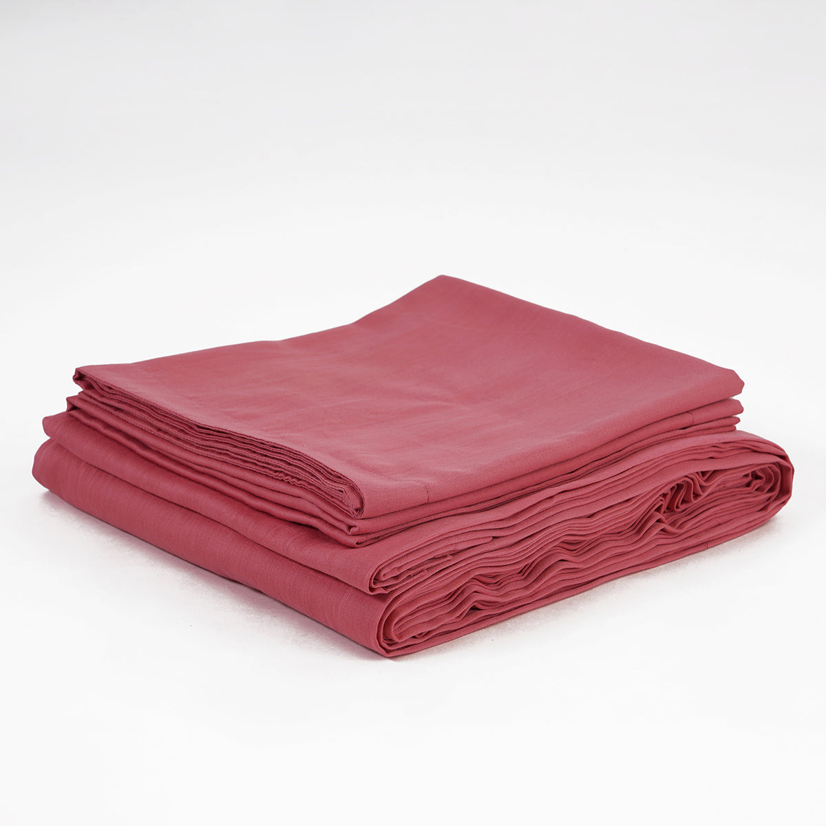 OLD ROSE 300TC flat sheet set, premium pure cotton satin, Sizes available