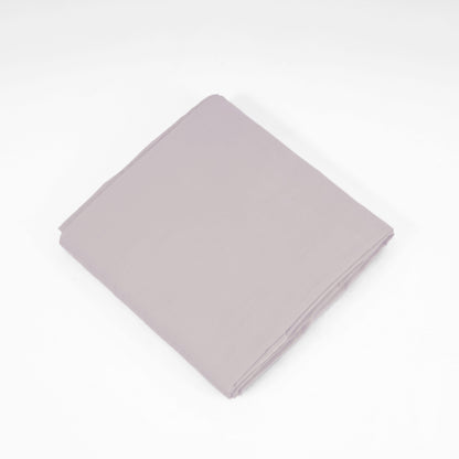 CONCRETE GREY 300TC flat sheet set, premium pure cotton satin - Vliving