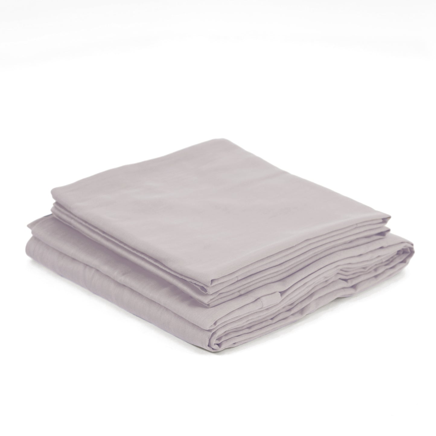 CONCRETE GREY 300TC flat sheet set, premium pure cotton satin - Vliving