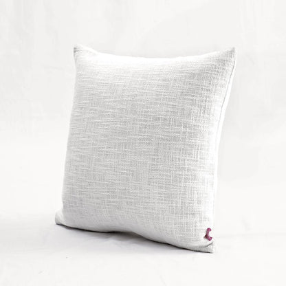 Natural White slub cotton Pillow cover, sizes available