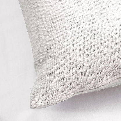 White slub cotton Pillow cover, sizes available