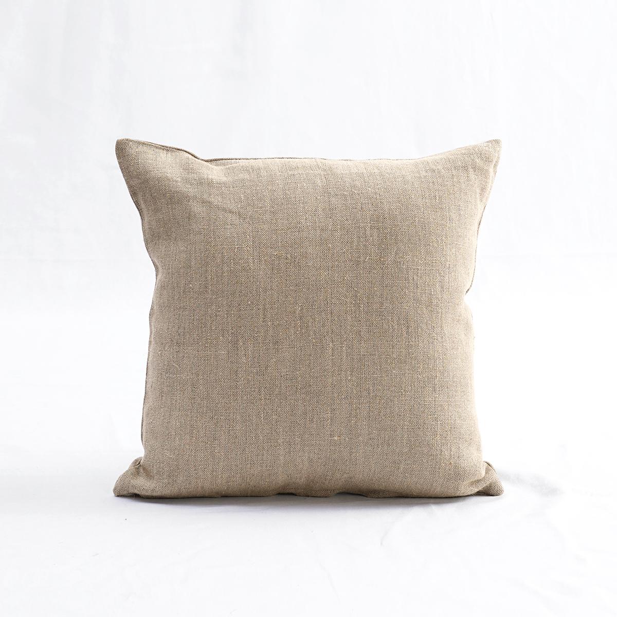 Natural colour thick Linen Pillow cover, sizes available