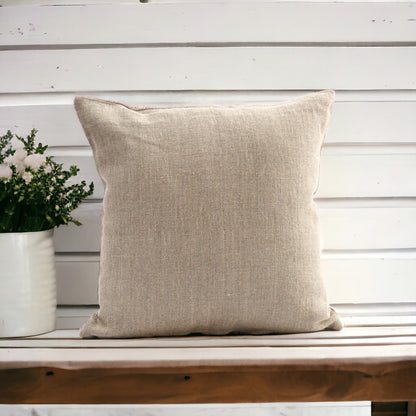 Natural colour thick Linen Pillow cover, sizes available