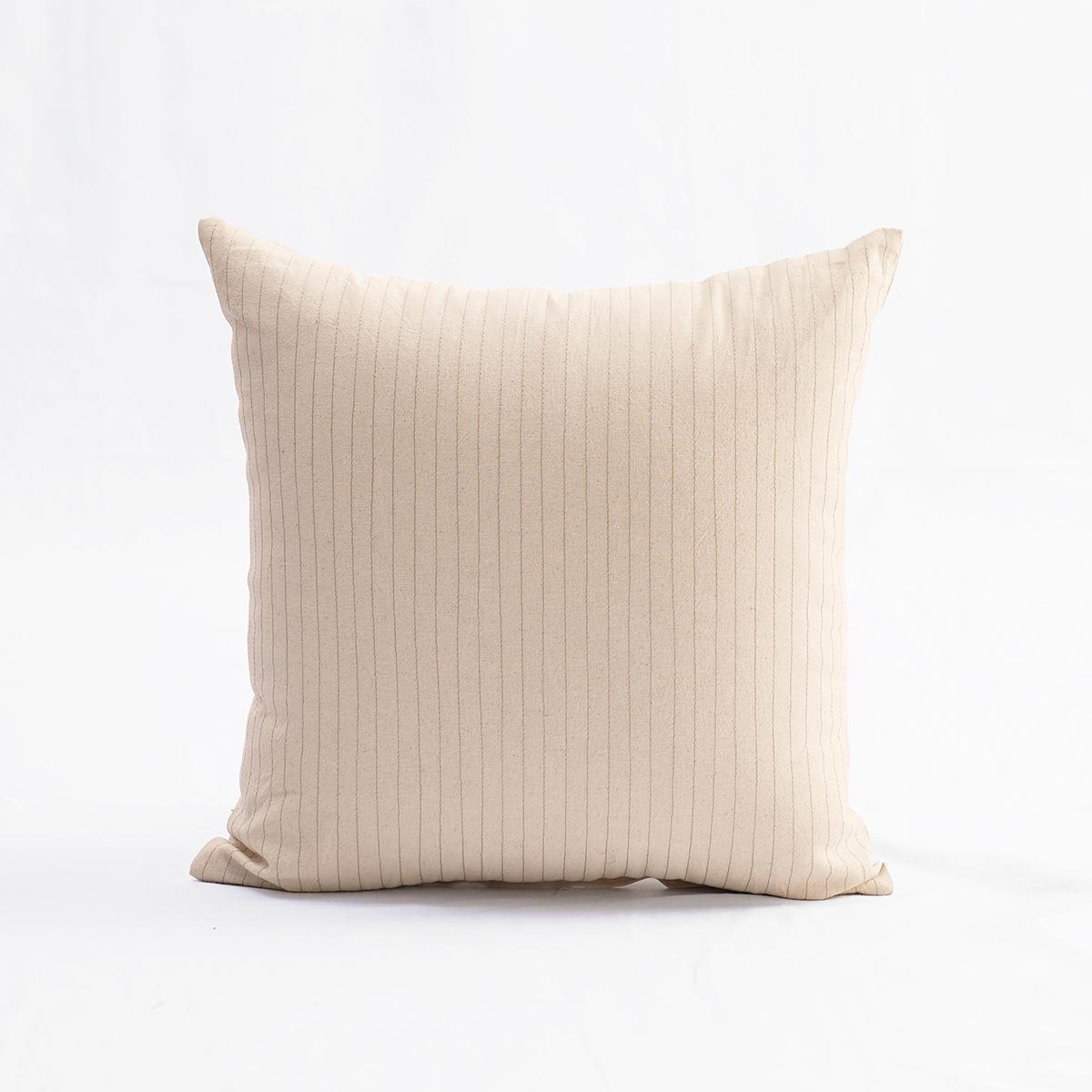 Natural colour striped cotton Pillow cover, sizes available