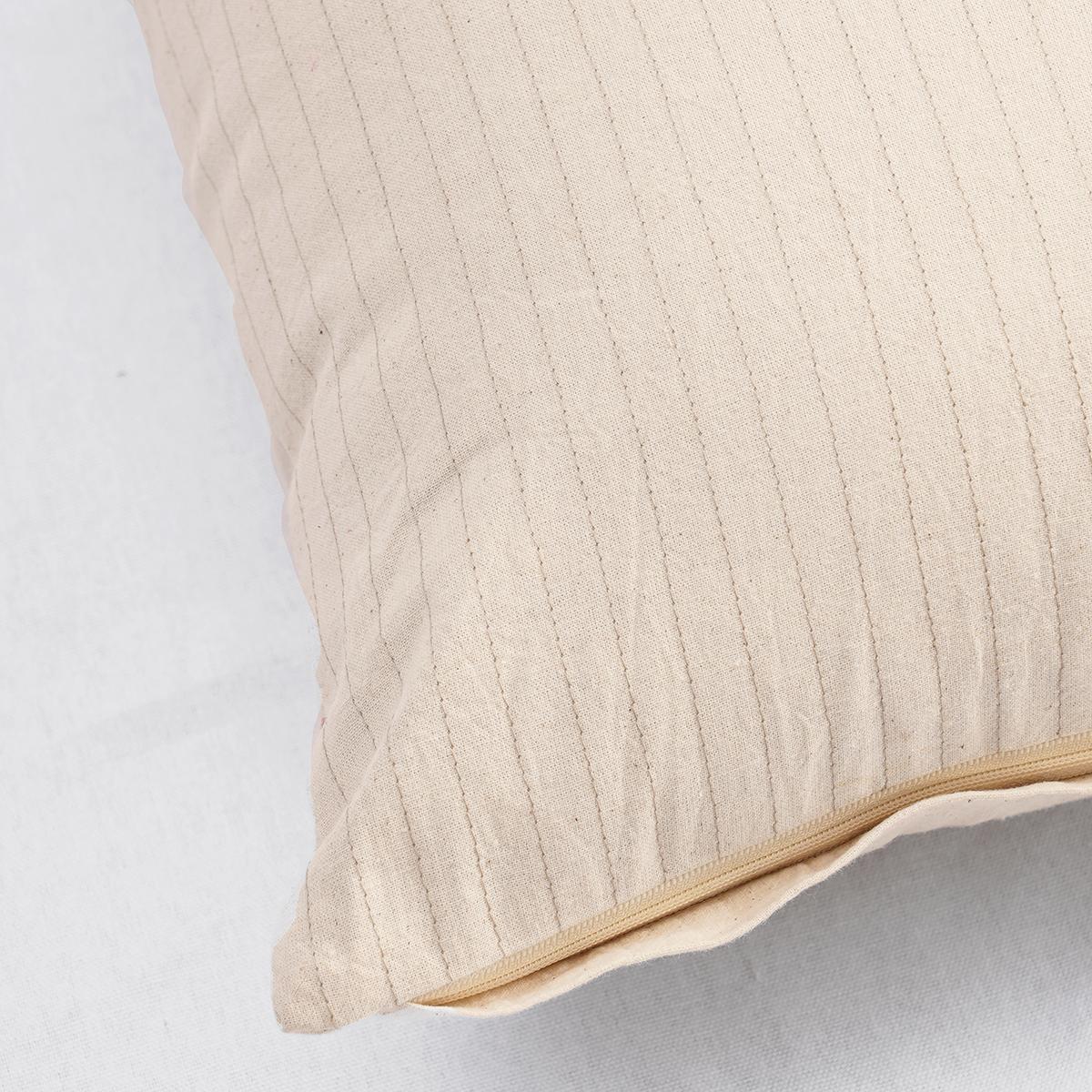 Natural colour striped cotton Pillow cover, sizes available
