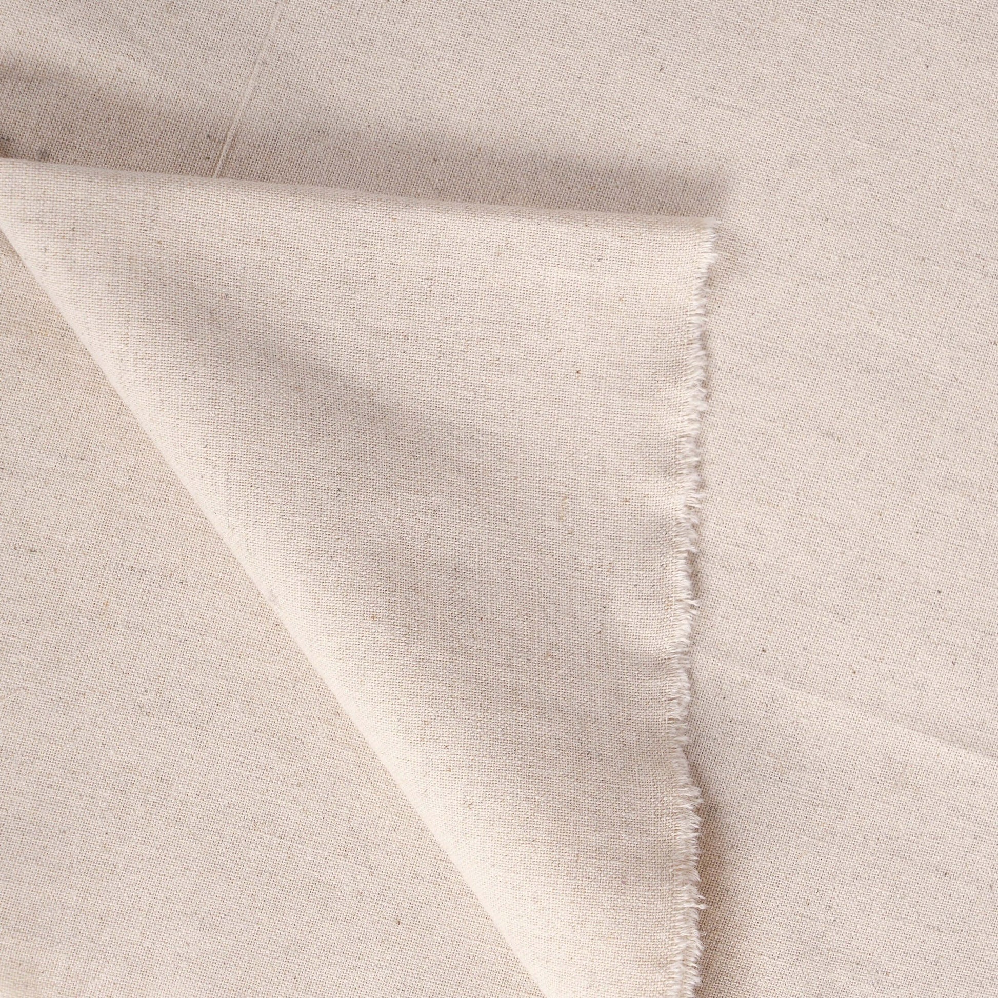 AMOUR - Beige Solid colour Linen Fabric, by the metre