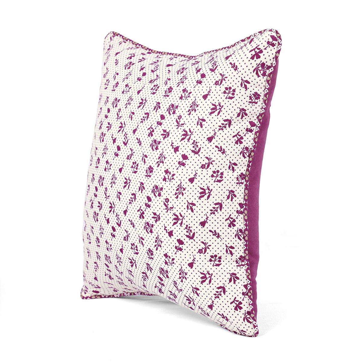 Plum DOMINOTERIE small floral print cotton pillow cover, sizes available