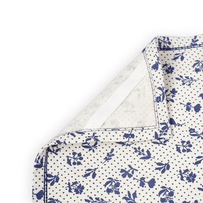 Indigo blue Printed Kitchen Towel, small floral pattern, 100% cotton, size 20"X28"