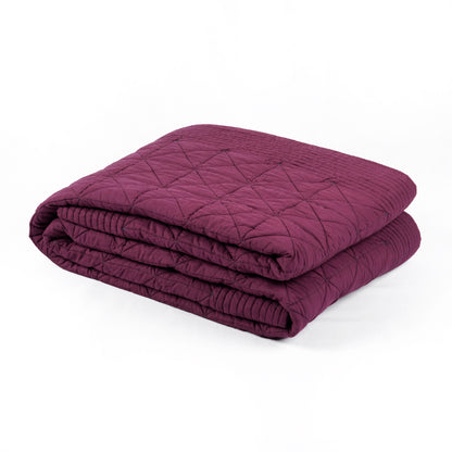 PLUM cotton Quilt and coordinated pillow cases, Sizes available