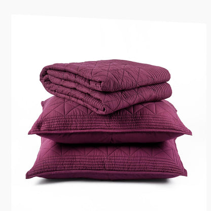 PLUM cotton Quilt and coordinated pillow cases, Sizes available