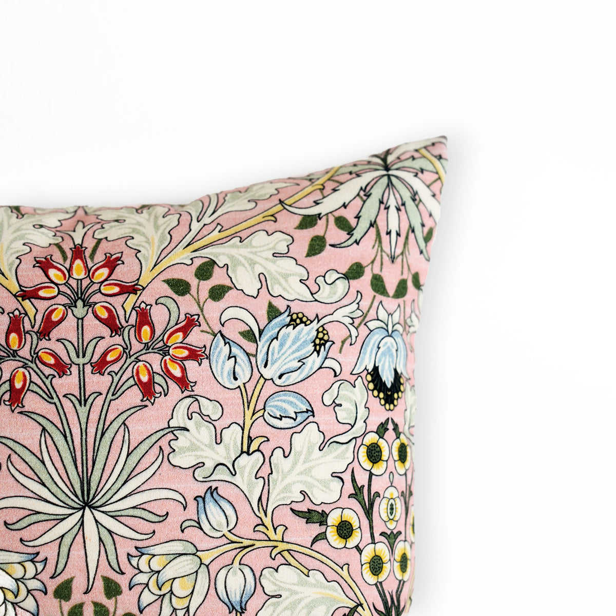 William Morris pillow cover, Old Rose Floral pattern, sizes available