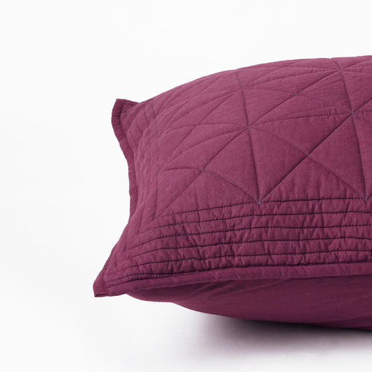 PLUM cotton Quilted pillow cases, Sizes available
