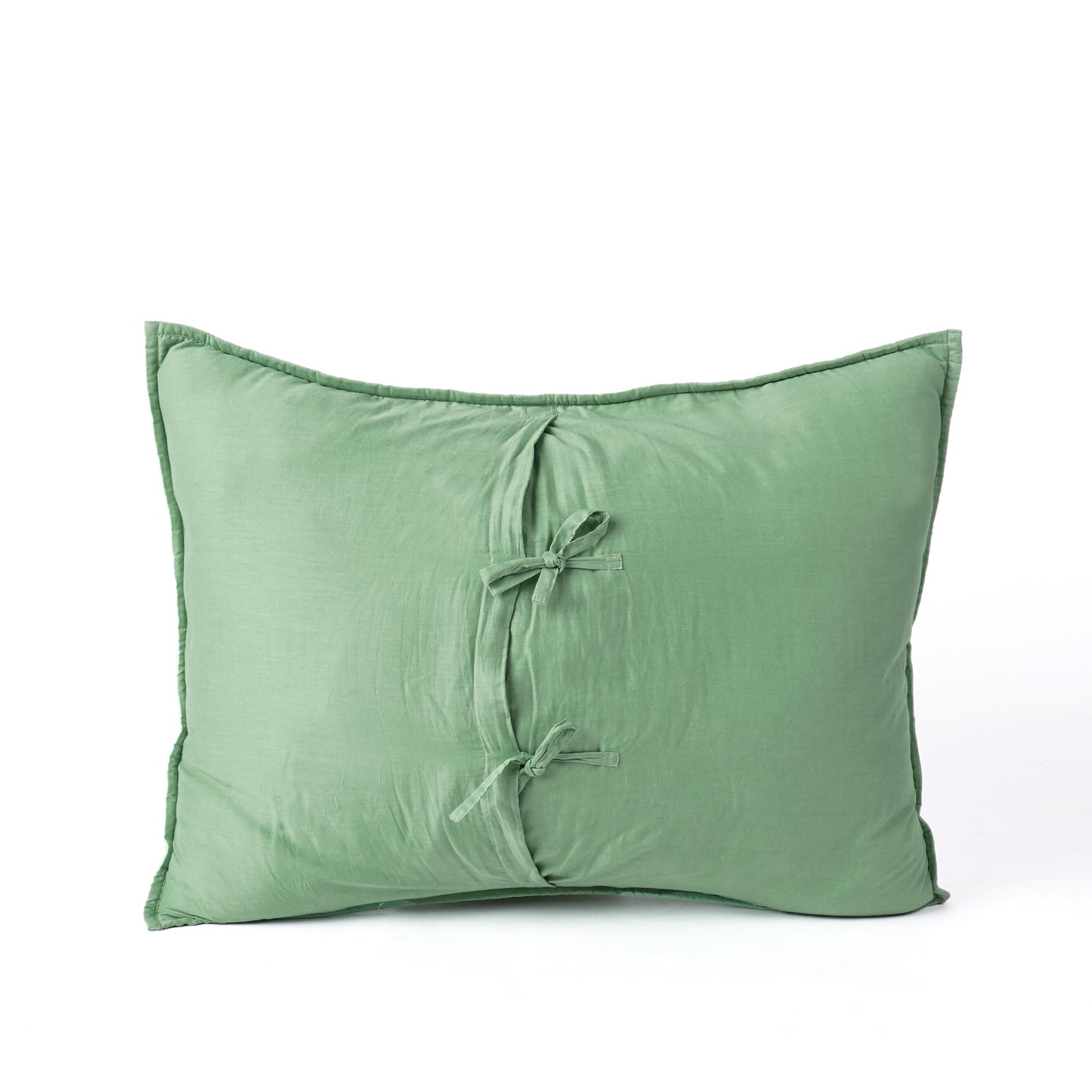 SAGE GREEN cotton Quilted pillow cases, Sizes available