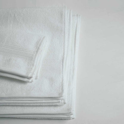 Bath towels, set of 3, white colour