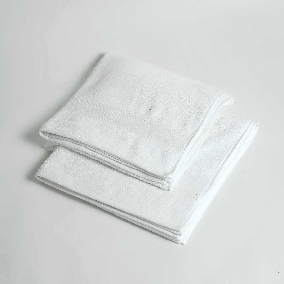 Face towels, set of 2, set of 4, set of 6, white colour