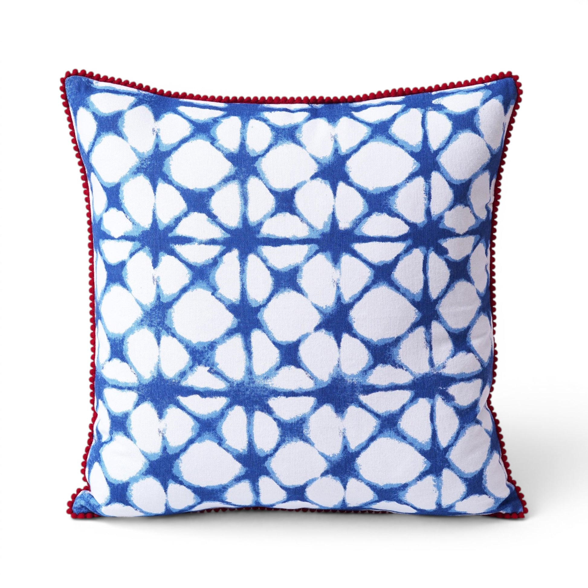 Pillow cover, Tie dye prism pattern, Blue and white, standard size 16X16 inches, other sizes available - Vliving