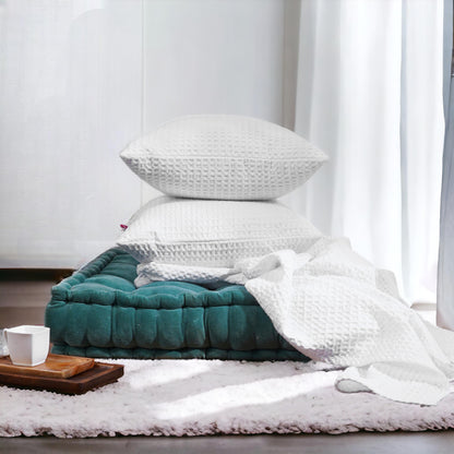 White waffle Throw blanket, 100% cotton, 50X60 inches