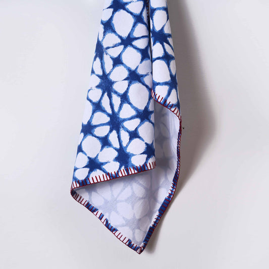 PRISM - Blue Tie Dye Prism Pattern Kitchen Towel, geometrical pattern, 100% cotton, size 20"X28"