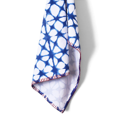 Prism Blue Tie Dye Cotton Table Napkin | 18 × 18 inches | Set of 4 or 6