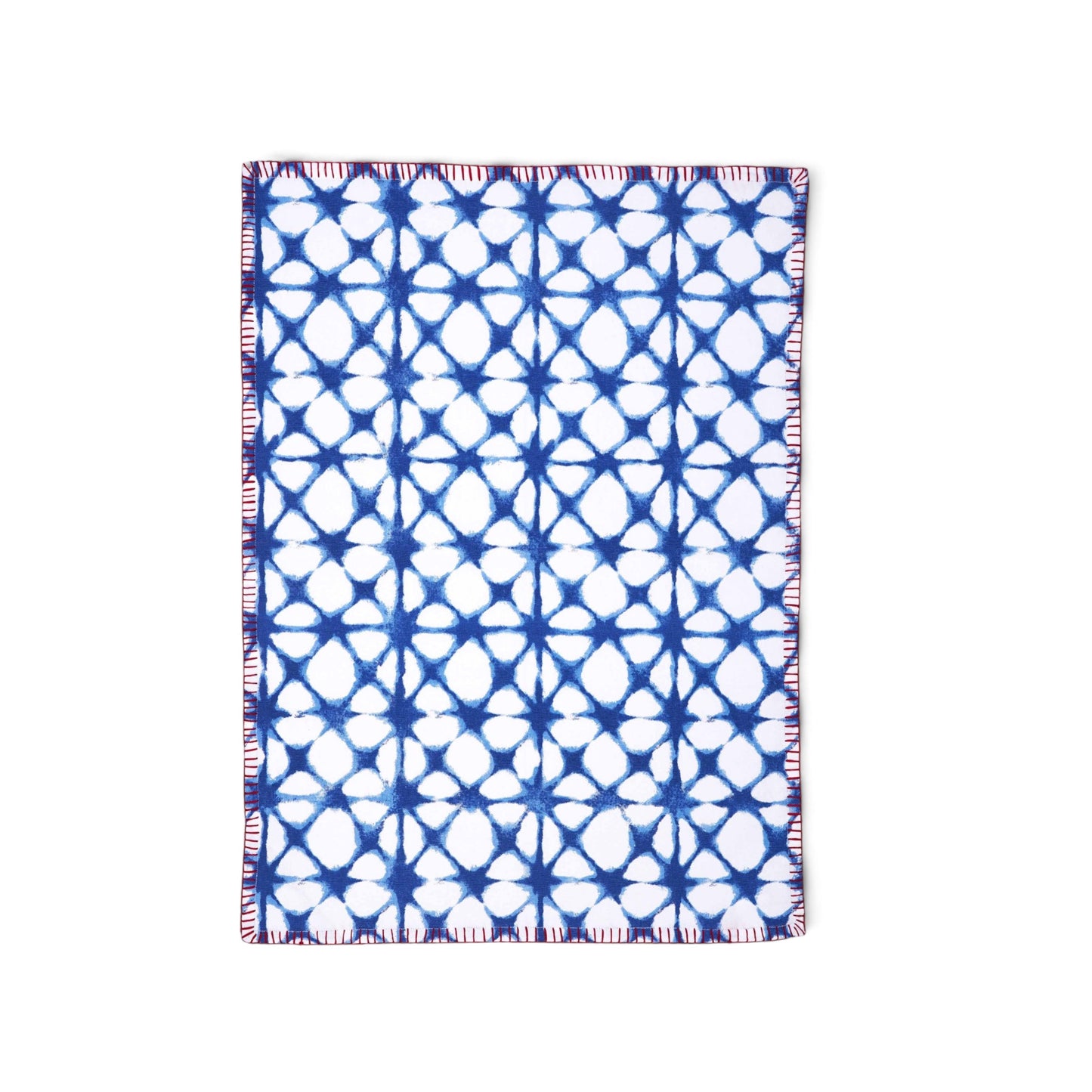 Prism Blue Tie Dye Cotton Kitchen Towel | Geometric Pattern | 20 × 28 inches | Set of 2 or 4